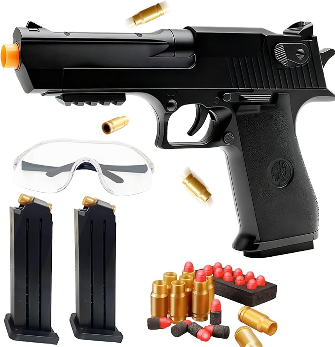 Manual Shell Ejecting Tactical Toy Blaster - Desert Black