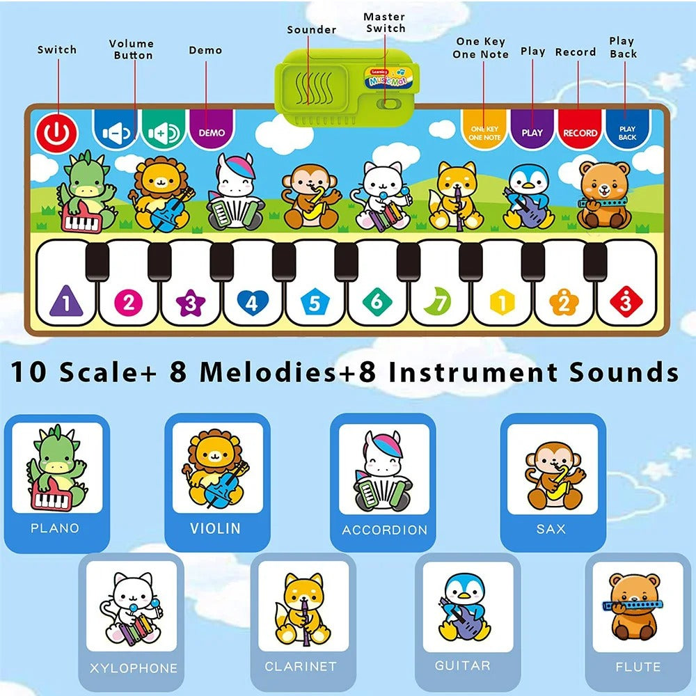 Piano Music Fitness Mat for Baby