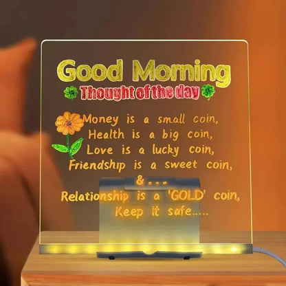 LED Light-Up Acrylic Message Board