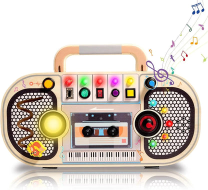 Montessori Busy Board With Switch Control Wooden